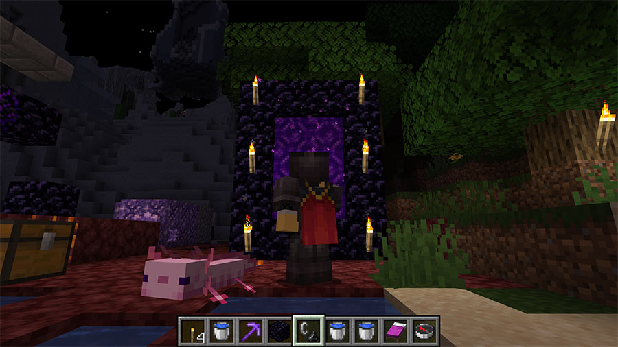 Guide: How To Make Infinite Lava In Minecraft 7 Obsidian portal Minecraft
